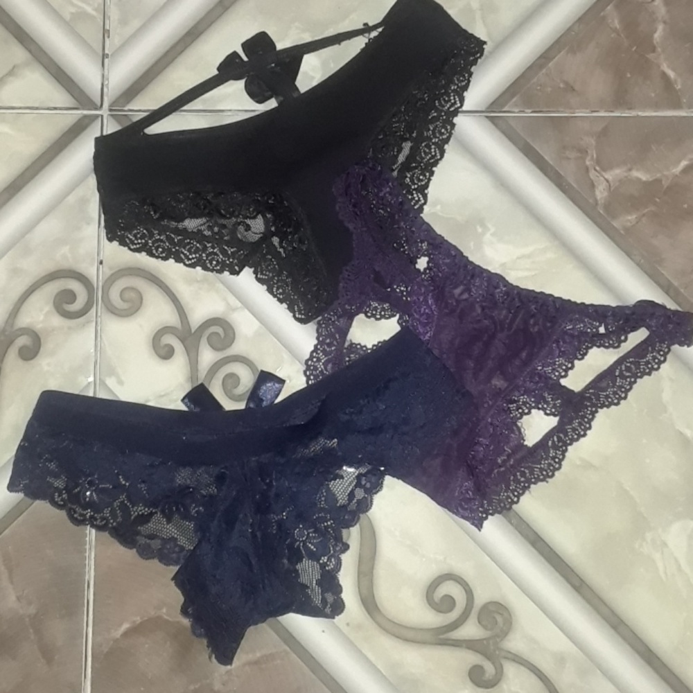 NWOT NEVER WORN!! SEXY LACE PANTIES, 3 pair